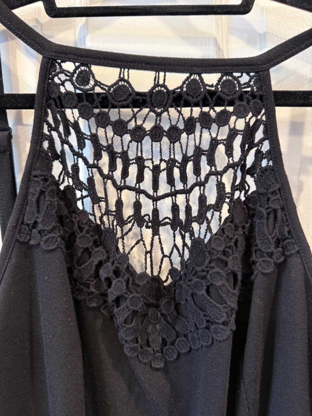 torrid Black Crochet-Back Tank Bodysuit - Picture 2 of 4